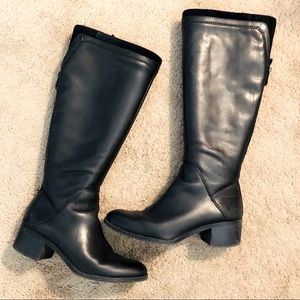 Franco Sarto Black Leather Boots